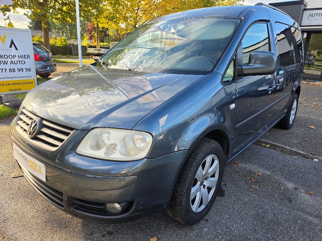 VW Caddy, 2.0TDi, 2010, 210.888km ,Dubbel Cabine, EURO4,EXP., Auto's, Stof, Beige, 4 cilinders, Volkswagen