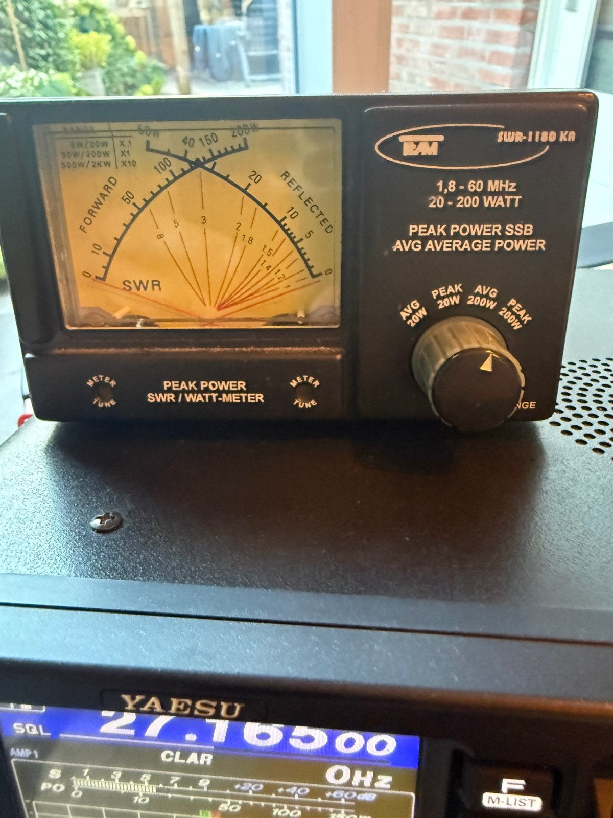 Peak Power/SWR meter 1.8 tot 60 MHZ. 200 watt, Enlèvement, Comme neuf, Émetteur et Récepteur