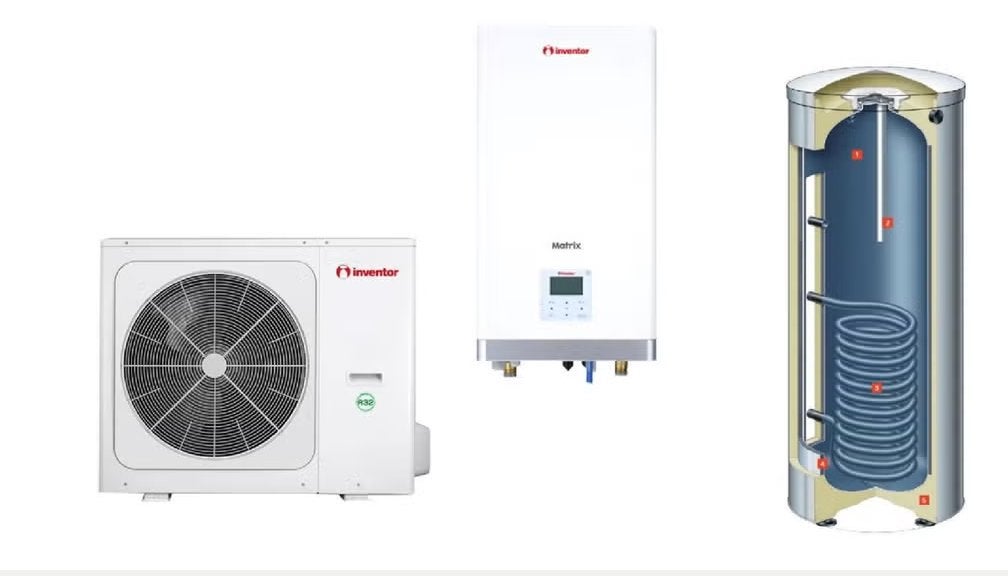 Gas duur! Complete set warmtepomp met boiler 300l, Ophalen, Hoog rendement (Hr), Overige typen, Nieuw