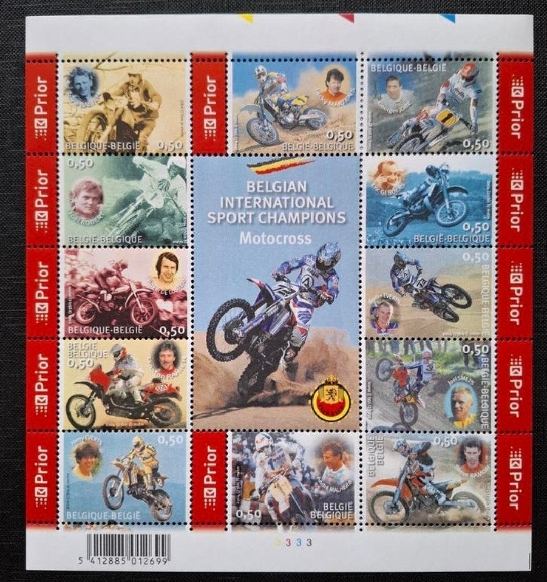België: OBP 3334/45 ** Motorcross 2004., Postzegels en Munten, Frankeerzegel, Ophalen of Verzenden, Zonder stempel, Postfris