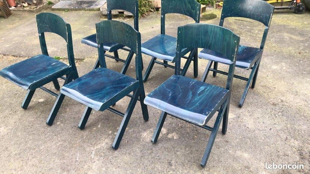 Suite de 8 chaises Baumann série K lot divisible, Maison & Meubles, Chaises, Enlèvement ou Envoi