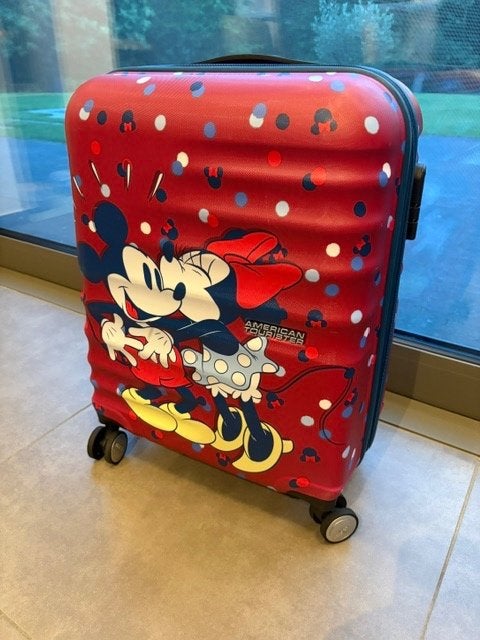 American Tourister Disney Trolley, Handtassen en Accessoires, Koffers, Gebruikt, Hard kunststof, Minder dan 50 cm, 35 tot 45 cm