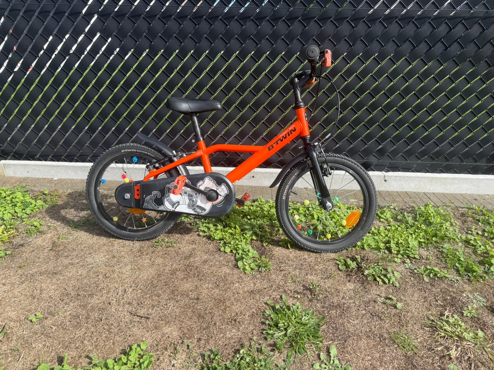 Kinderfiets B'Twin 16 inch 500 Robot, Fietsen en Brommers, Ophalen, Zo goed als nieuw