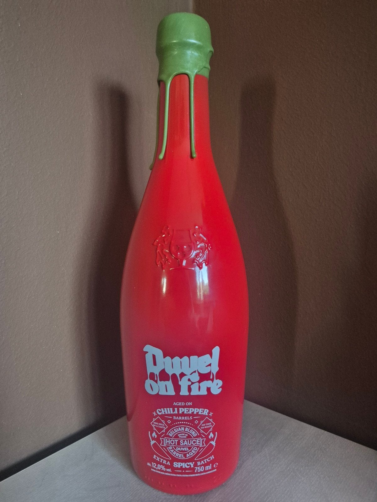 Duvel on fire - limited edition fles 75 cl, Verzamelen, Ophalen of Verzenden
