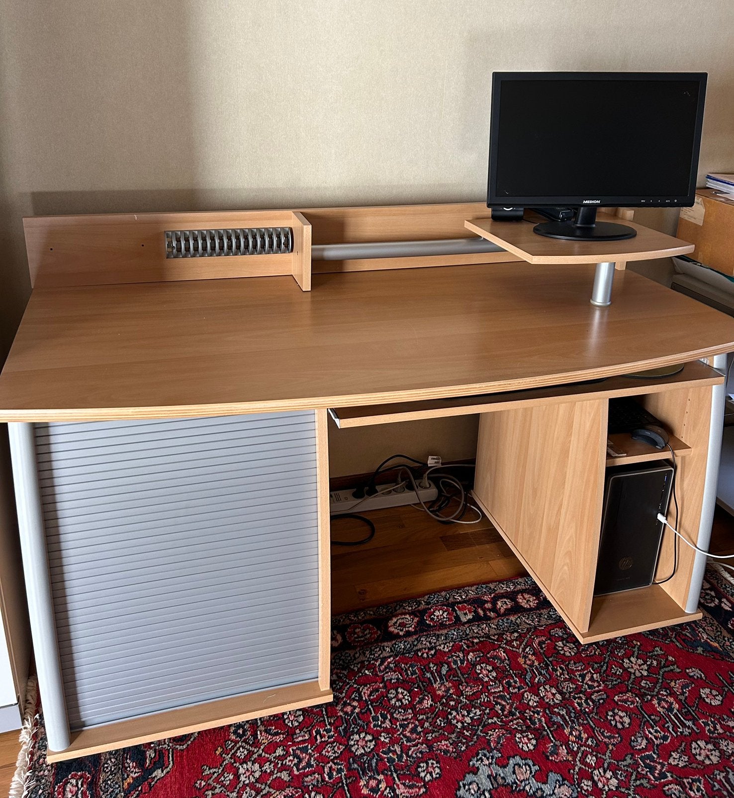 Licht eiken Bureau, Maison & Meubles, Enlèvement, Utilisé, Bureau d'ordinateur