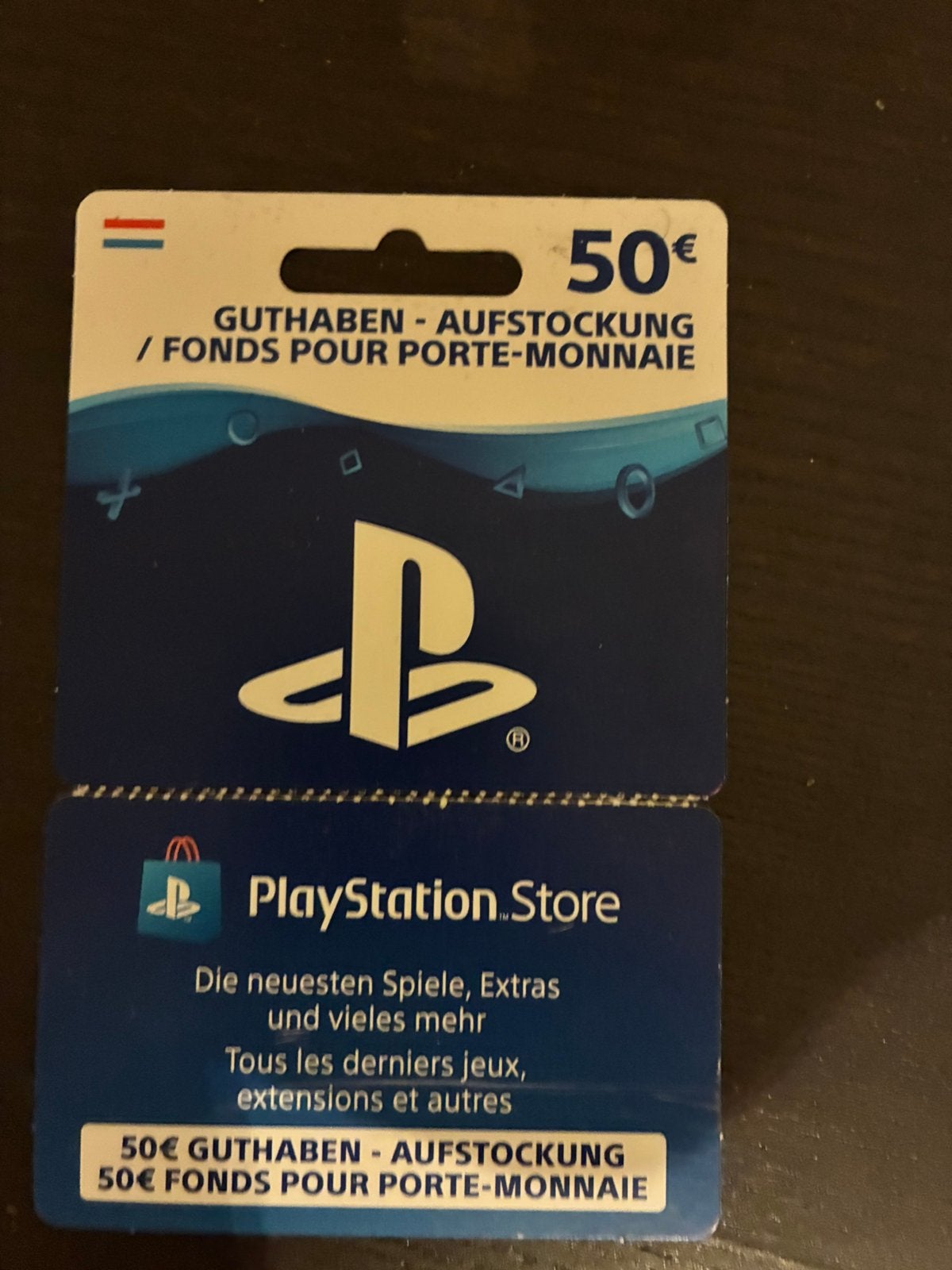 Porte-monnaie 50€ pour PlayStation (Région LU), Enlèvement, Neuf, Autres genres