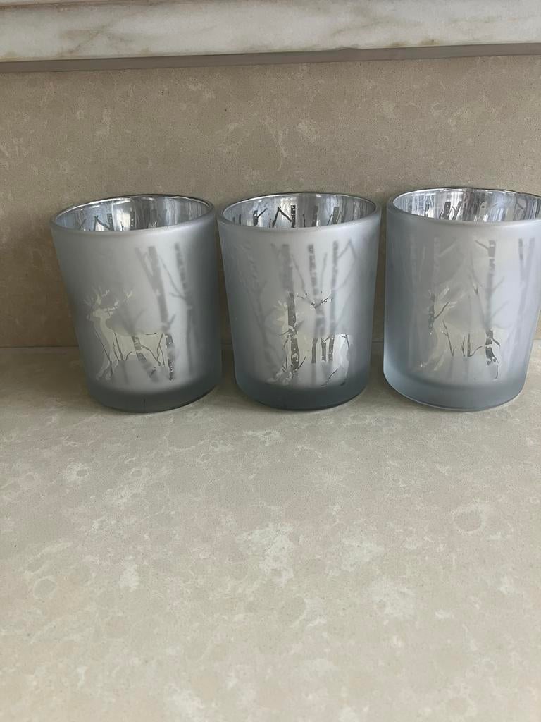 3 bougies chauffe-plat, Enlèvement ou Envoi, Comme neuf, Argent