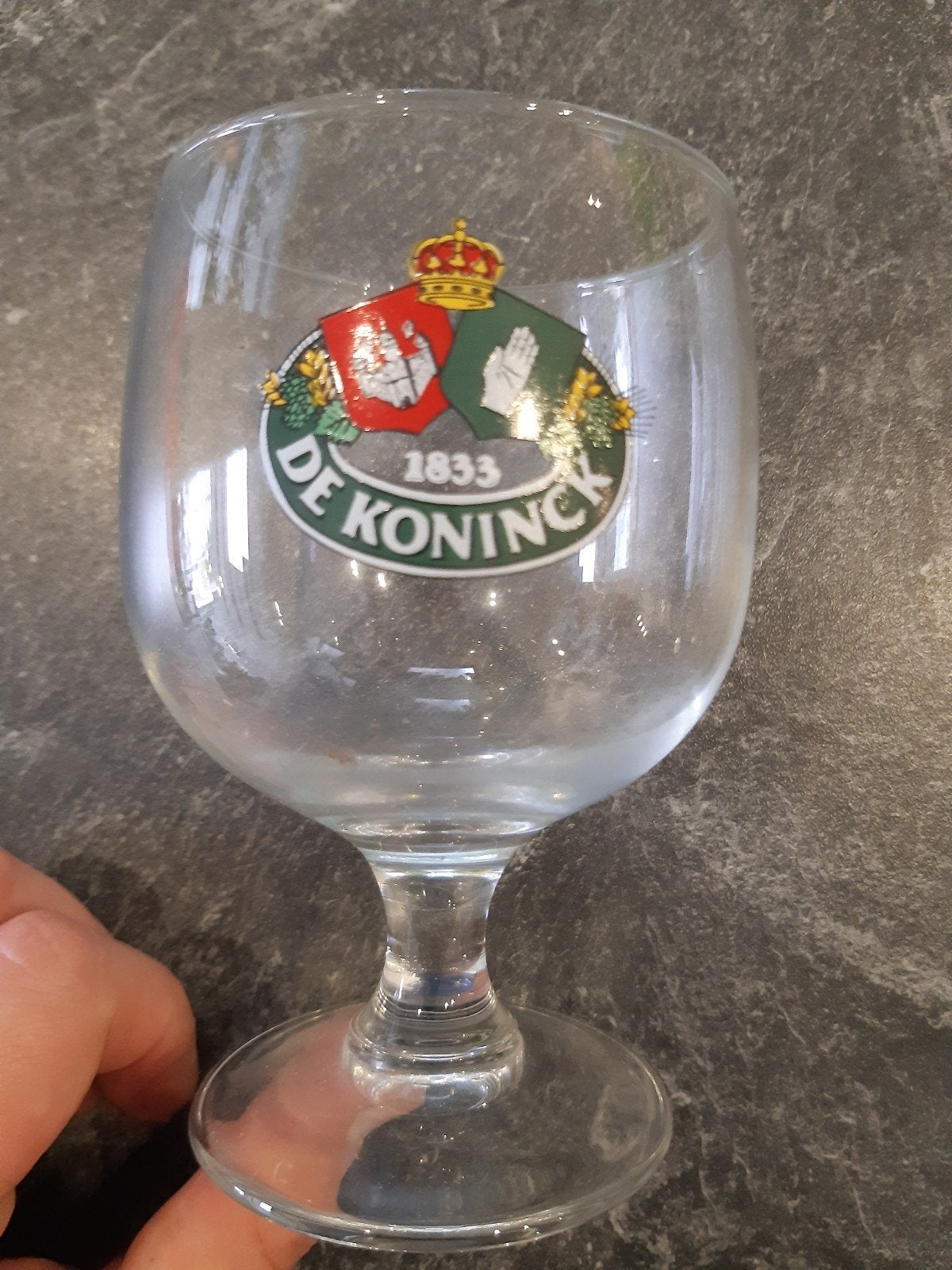 bierglas De Koninck 'een bolleke' - goede staat, Collections, Enlèvement ou Envoi, Utilisé, De Koninck