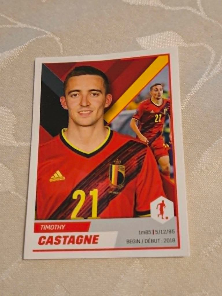 Panini/Sticker/Timothy Castagne/Rode Duivels, Verzamelen, Ophalen of Verzenden, Nieuw, Poster, Plaatje of Sticker