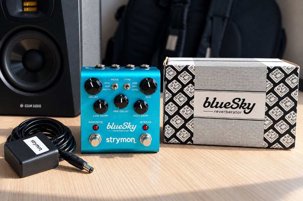 Strymon BlueSky Reverb V1, zeer goede staat + doos & voeding, Muziek en Instrumenten, Ophalen of Verzenden, Zo goed als nieuw