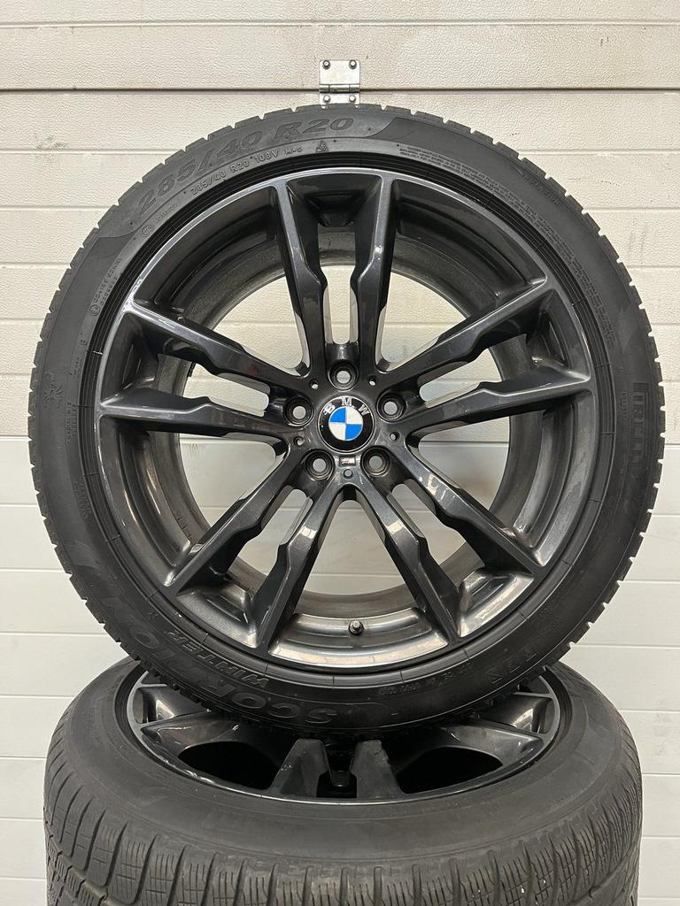 20’’ BMW X5 X6 F15 F16 VELGEN WINTERBANDEN ORIG TPMS STYLING, Auto-onderdelen, Banden en Velgen, Gebruikt, -, 285 mm, -