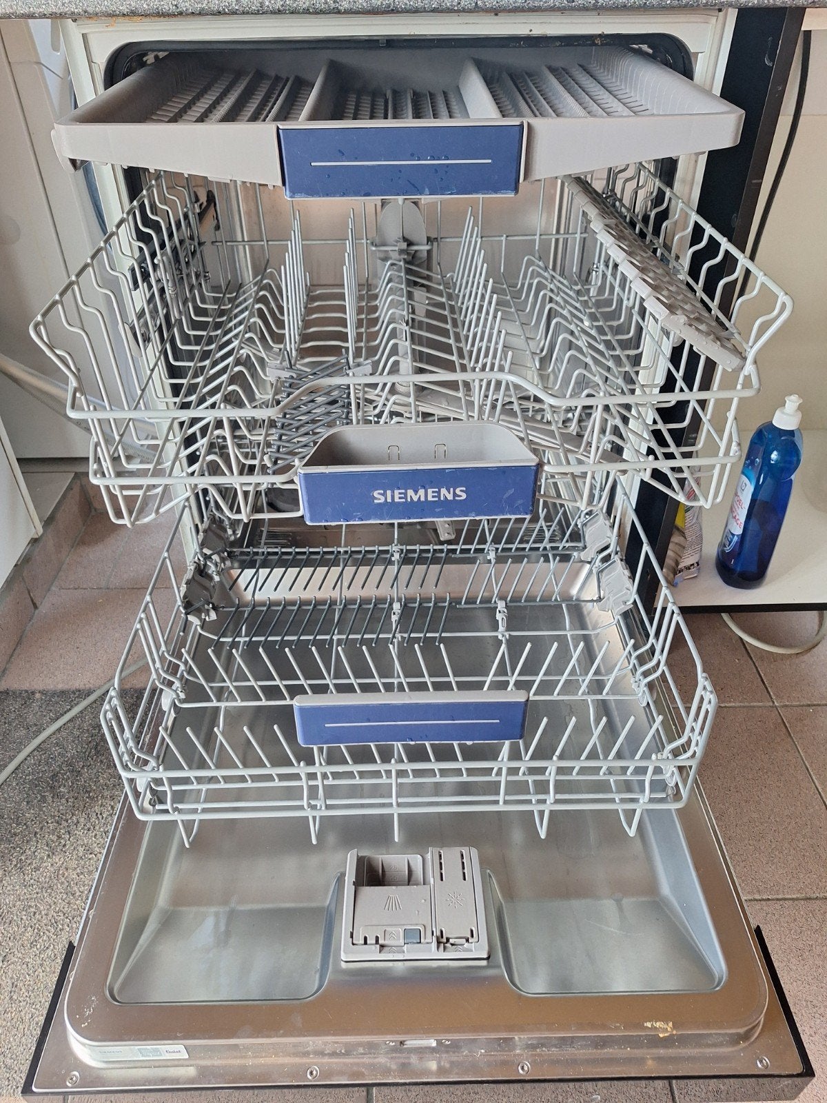 Siemens inbouw vaatwasmachine, Ophalen, 60 cm of meer, Minder dan 10 liter, Zo goed als nieuw