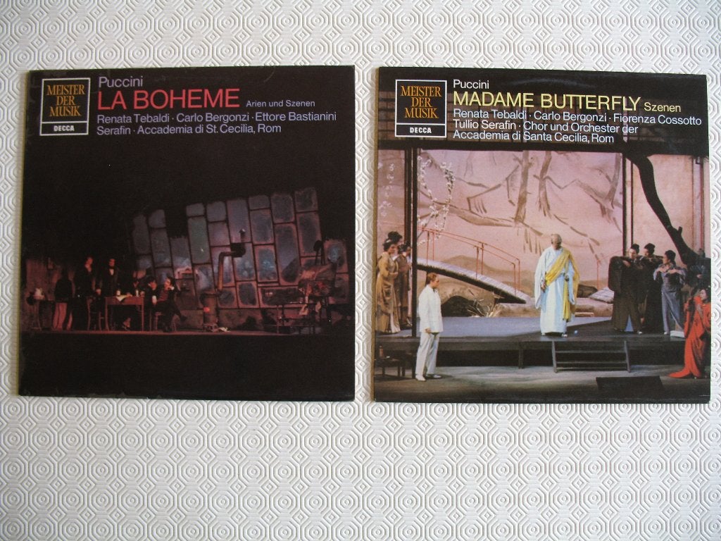 Puccini,- Madame Butterfly - La Boheme, 2 lp's, Enlèvement ou Envoi, LP