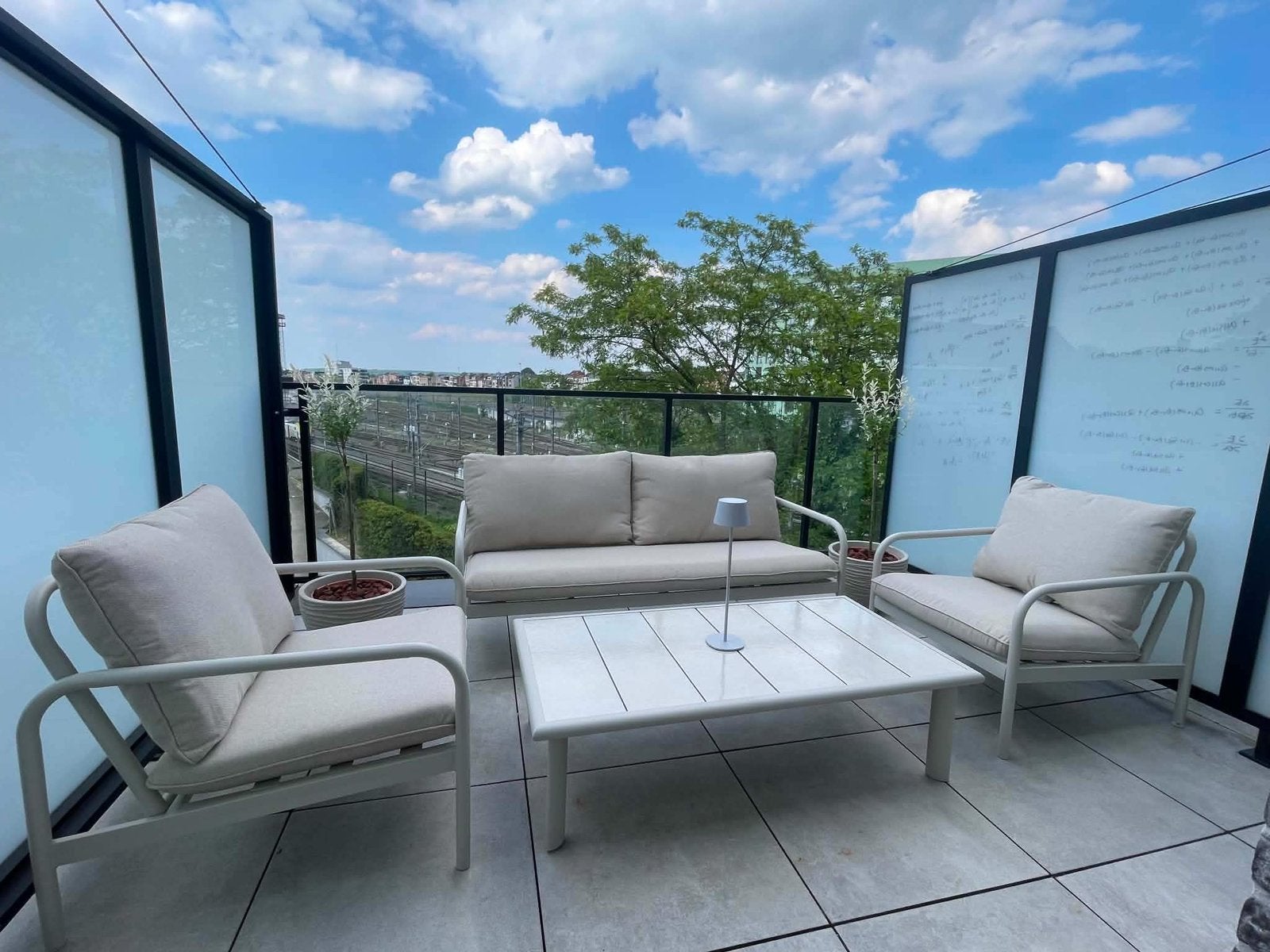 loungeset terras, Tuin en Terras, Ophalen, Zo goed als nieuw, Loungeset