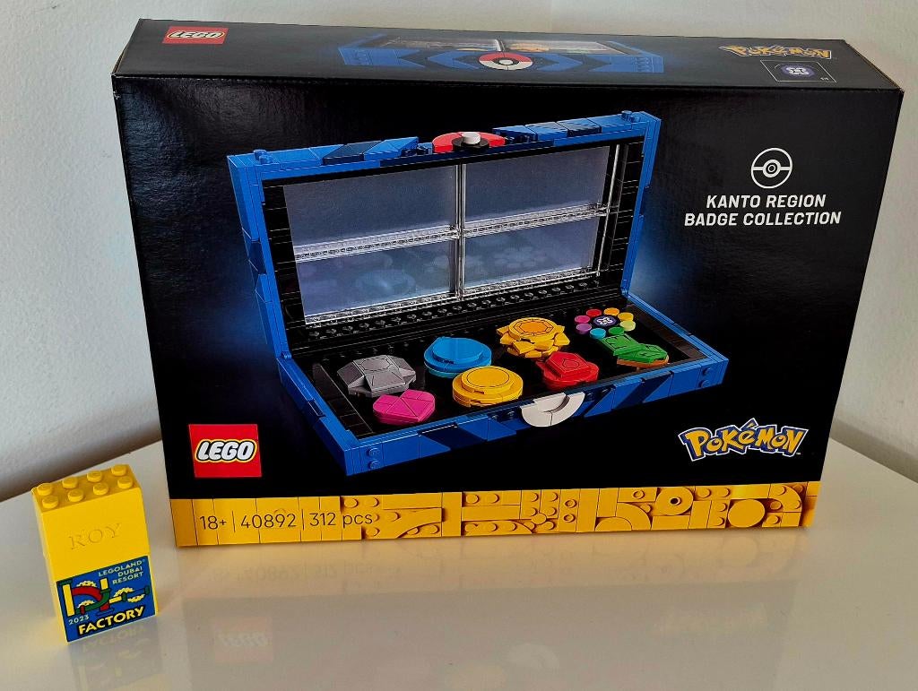Kanto Region Insignes de la collection Pokémon Lego 40892, Neuf, Lego, Ensemble complet, Complet