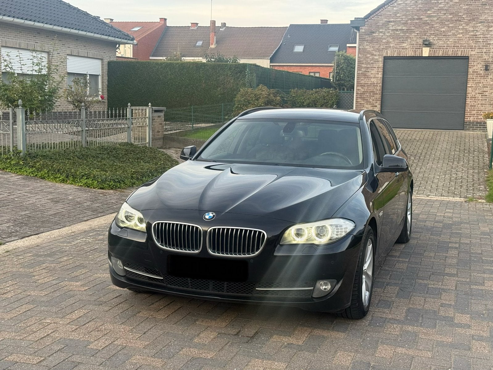 Bmw 520d 2.0 diesel automaat 2013, Auto's, Automaat, Euro 5, Zwart, Zwart