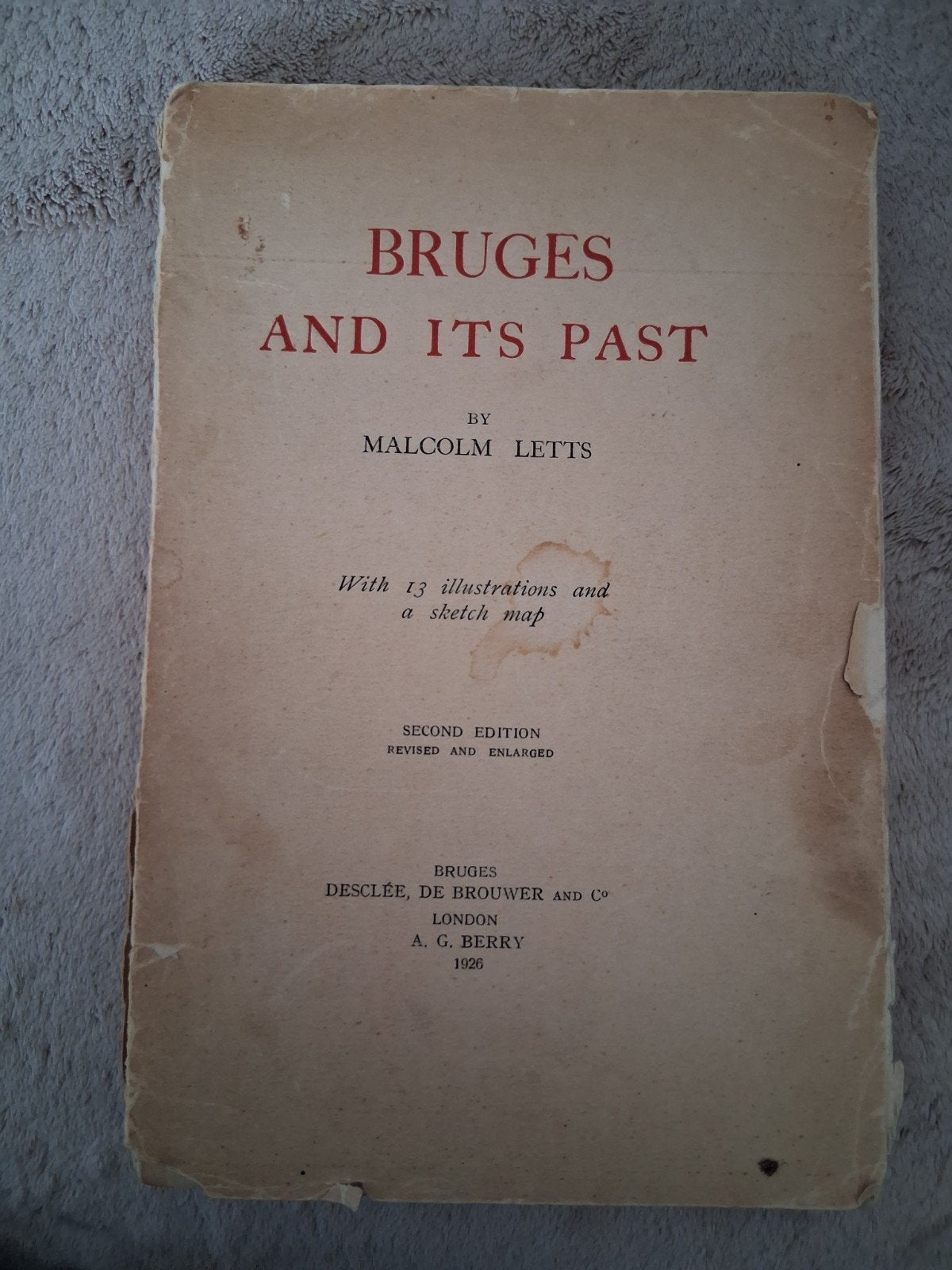 Bruges and it's Past, Ophalen, Malcolm Letts