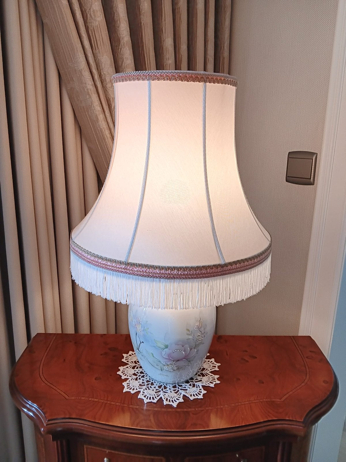 Tafellamp Limoges, Huis en Inrichting, Lampen | Tafellampen, Wit, Ophalen of Verzenden, Zo goed als nieuw, Schemerlamp