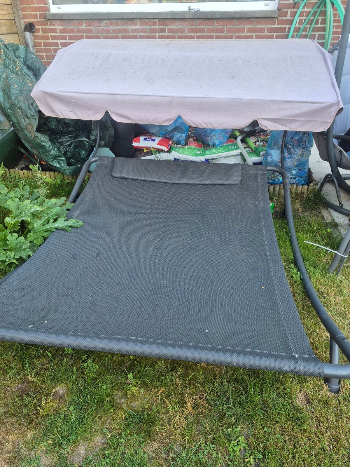 dubbel zonebed, Ophalen, Gebruikt