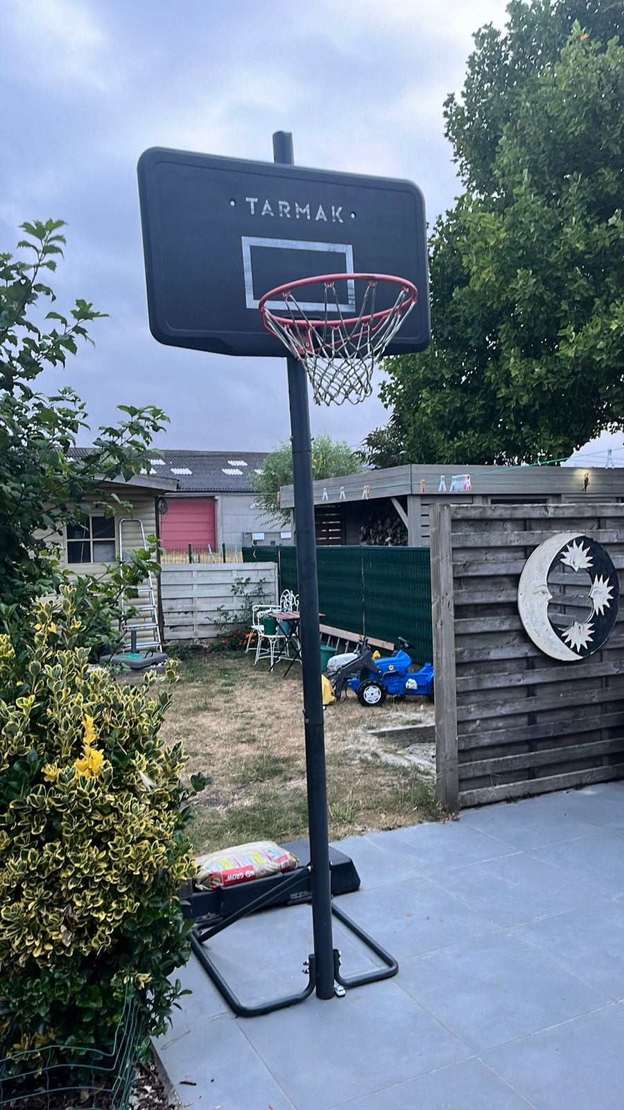 Tarmak basketbalnet, Ophalen, Gebruikt