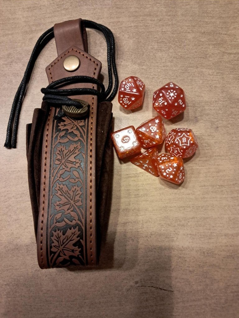 Dobbelzak met rode ster dobbelstenen, Ophalen of Verzenden, Nieuw, D&d