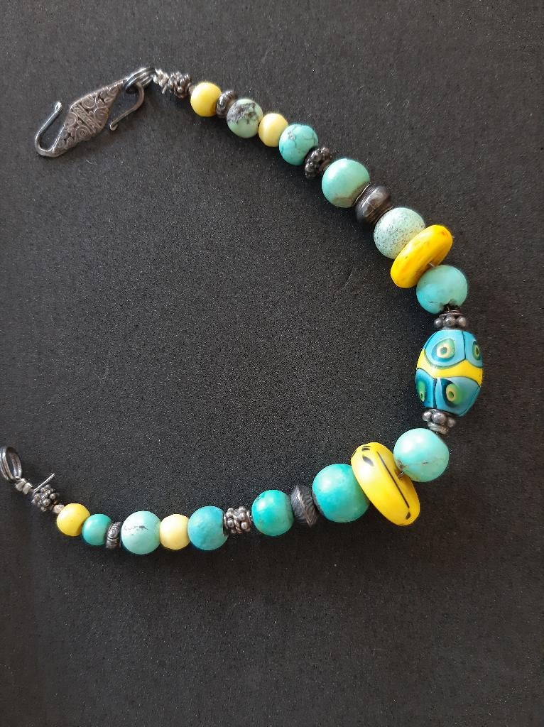 Armband met gegraveerde zilveren sluiting mét zilvermerk, Ophalen of Verzenden, Nieuw, Zilver