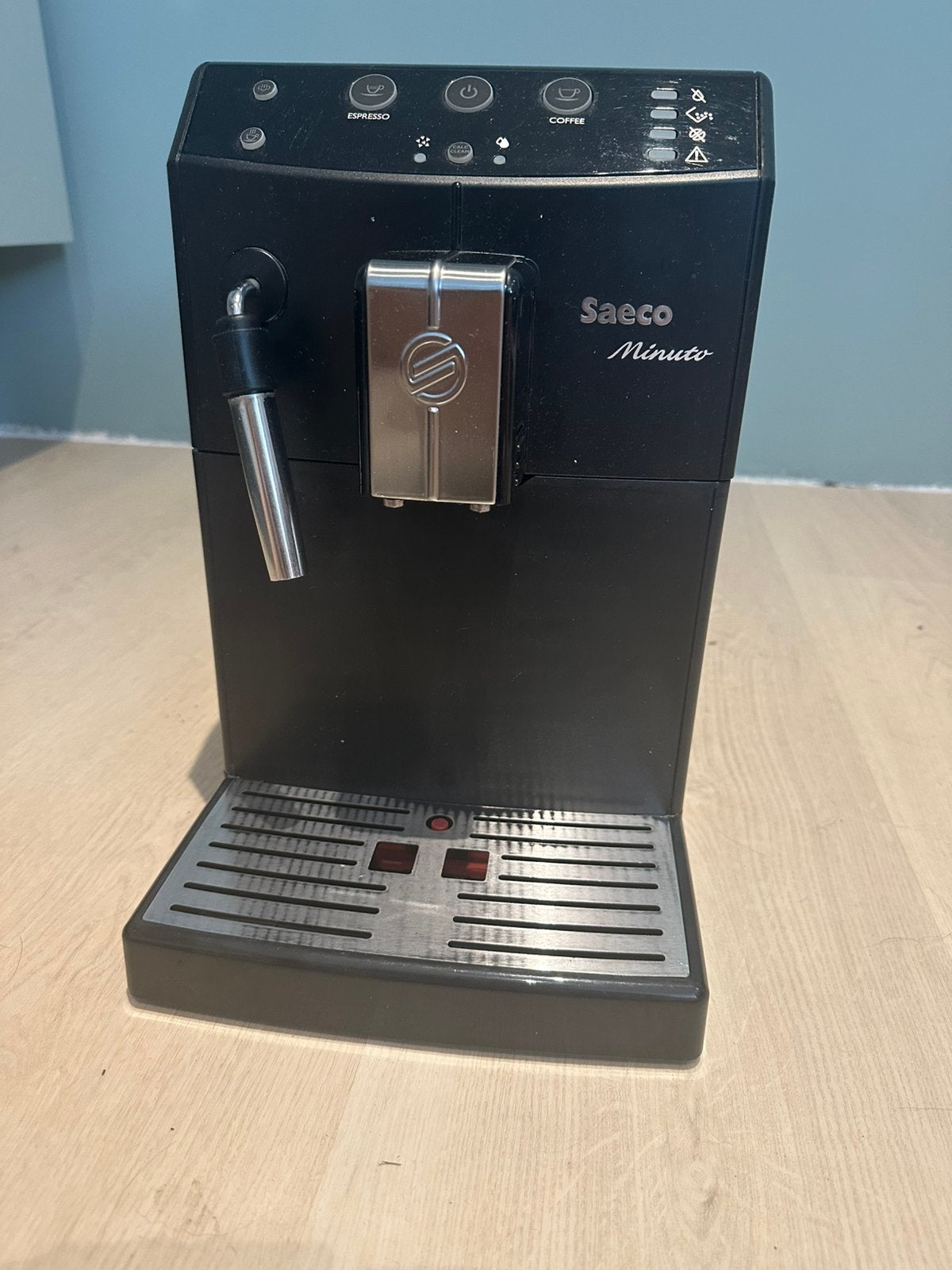 Koffiemachine saeco minuto, Tuyau à Vapeur, Café moulu, Comme neuf, Enlèvement