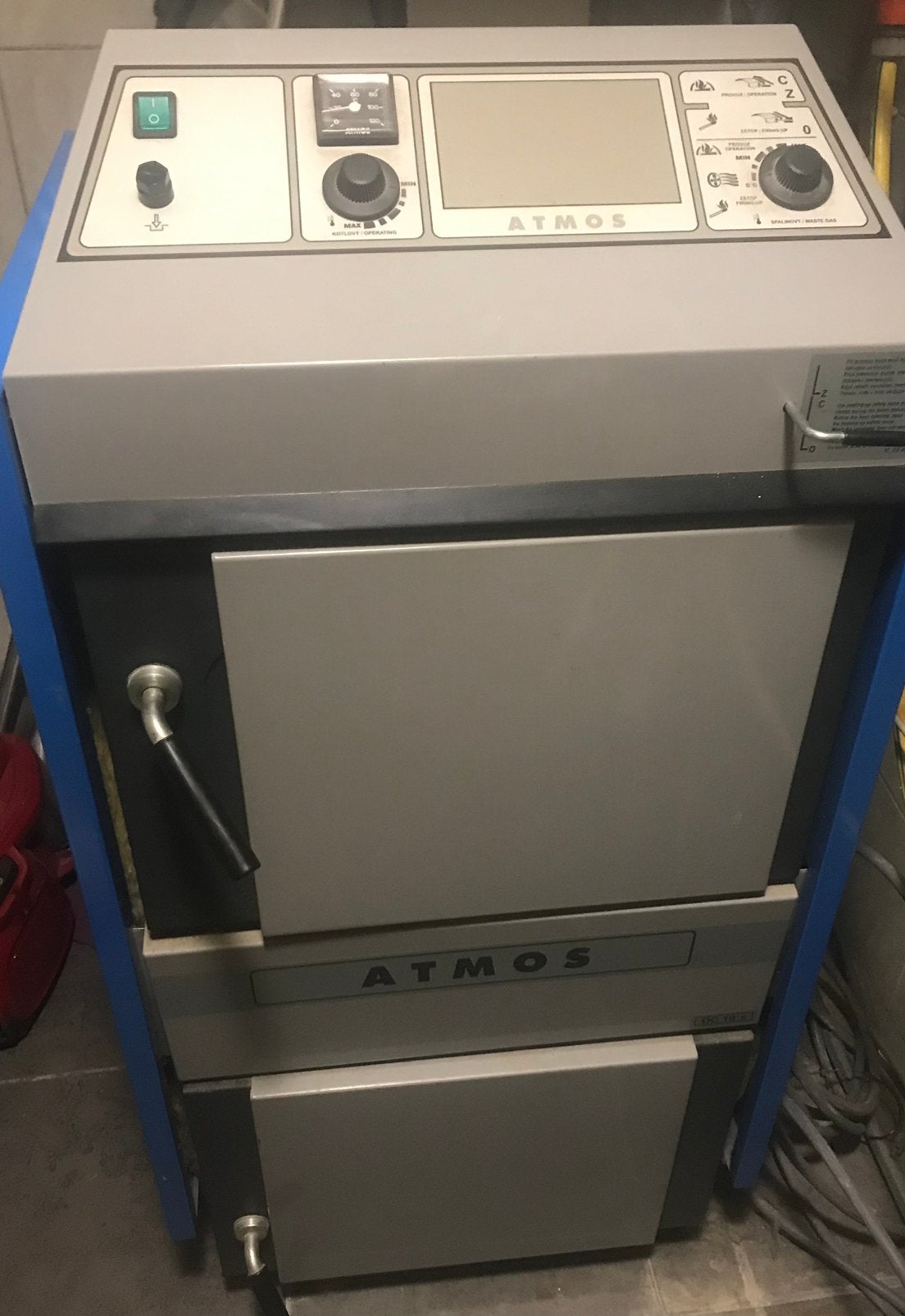 Houtverbrander atmos cz 40 a  40 kw, Ophalen, Overige soorten, Nieuw, Vrijstaand