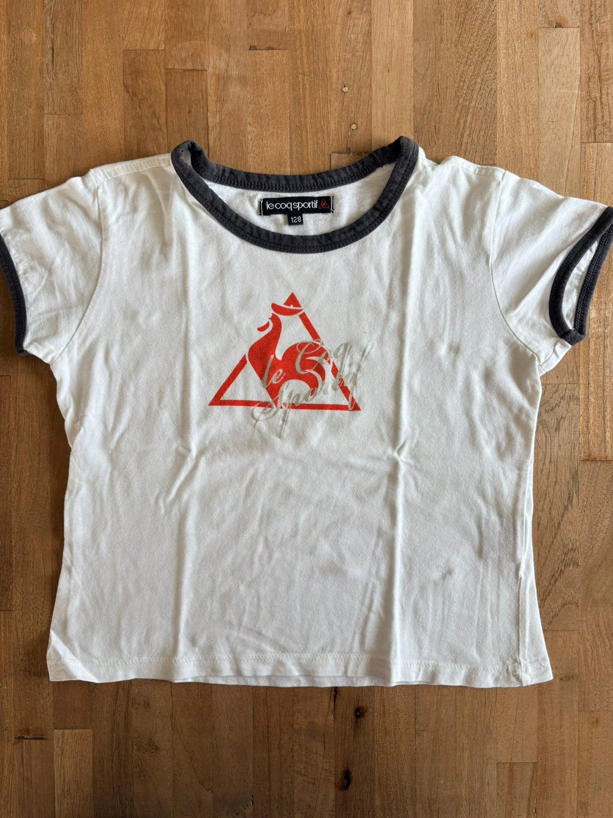 Witte sport t-shirt Le coq sportif, maat 128, Enfants & Bébés, Vêtements enfant | Taille 128, Enlèvement ou Envoi, Comme neuf