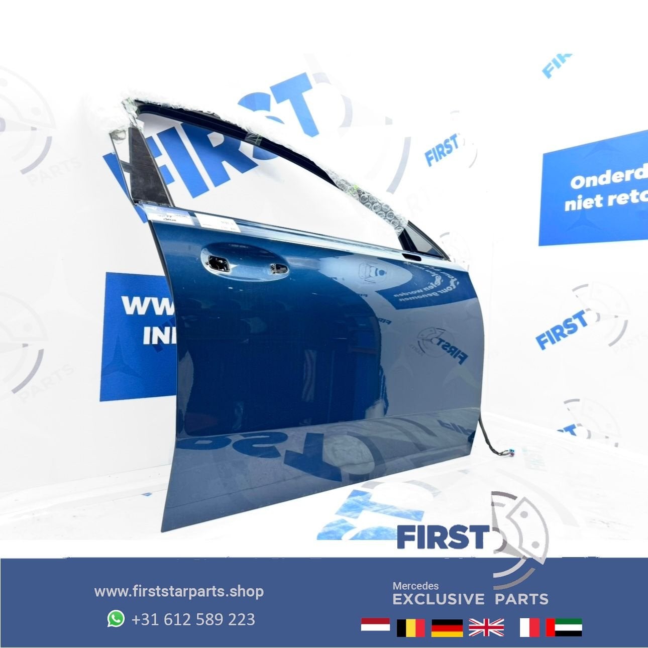 W177 DEUR RECHTS COMPLEET PORTIER ZWART WIT GRIJS BLAUW RECH, Utilisé, Porte, Avant, -