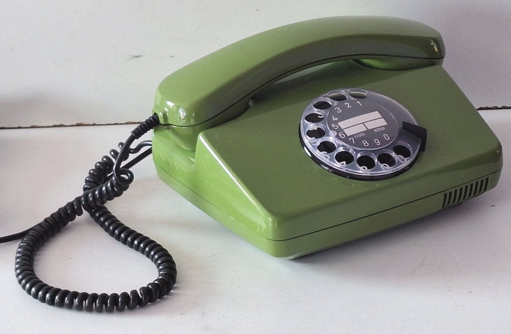 Joli ancien téléphone vintage allemand vert FeTap, Antiek en Kunst, Ophalen of Verzenden
