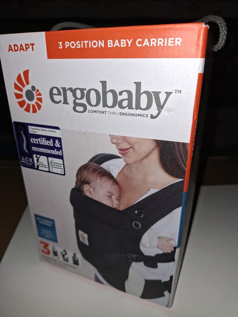 Ergobaby adapt draagzak + regenhoes, Ophalen, Zo goed als nieuw, Buik, Rug of Zij, Draagzak