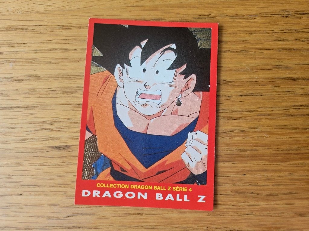 dragonball z kaart reverseholo red line shiny Goku Potaru, Ophalen of Verzenden, Nieuw, Losse kaart