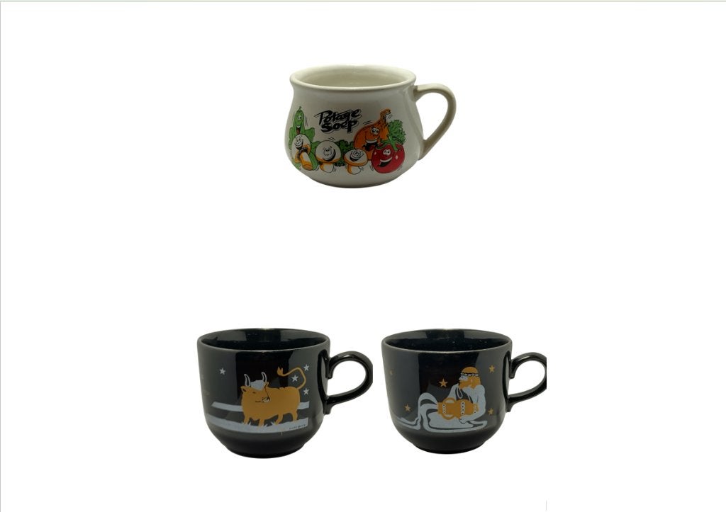 6 tasses à soupe vintage 80/90 (prix pièce), Antiquités & Art, Enlèvement