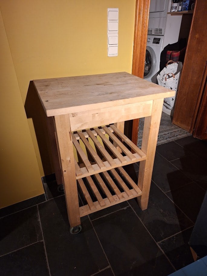 Desserte IKEA BEKVÄM en bois, Ophalen, Zo goed als nieuw, 50 tot 100 cm, Minder dan 100 cm
