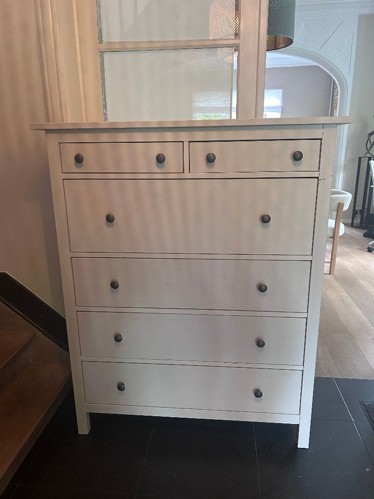 Commode 6 Tiroirs Hemnes IKEA, 25 à 50 cm, 5 tiroirs ou plus, Comme neuf, 100 à 150 cm