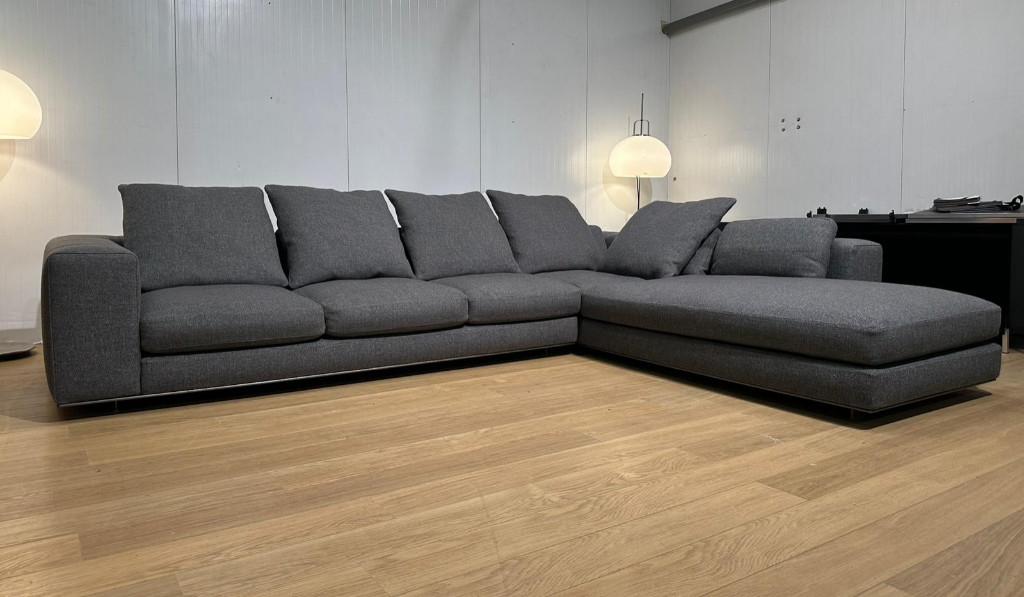 NIEUWSTAAT Minotti Freeman Hoekbank - NP €35.000, Huis en Inrichting, Zetels | Zetels, Hoekbank, 300 cm of meer, Ophalen of Verzenden
