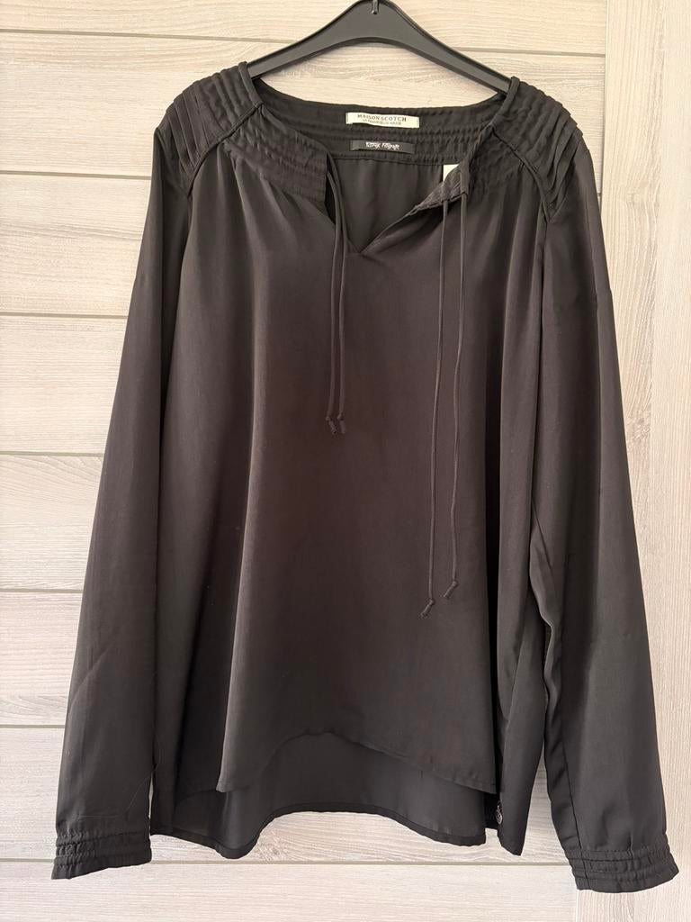 Blouse Maison Scotch, Kleding | Dames, Blouses en Tunieken, Ophalen of Verzenden, Gedragen, Maat 38/40 (M), Zwart