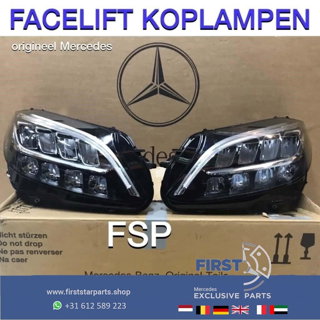 W205 Facelift LED High Performance koplamp set Mercedes C Kl, Auto-onderdelen, Gebruikt, -, Ophalen of Verzenden, -