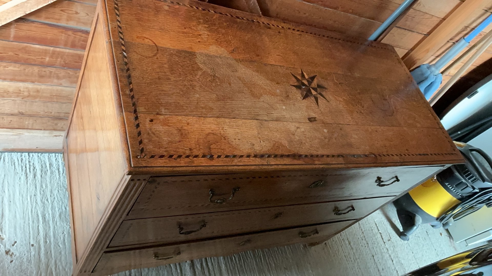 Eiken buffet met inleghout, Antiek en Kunst, Ophalen