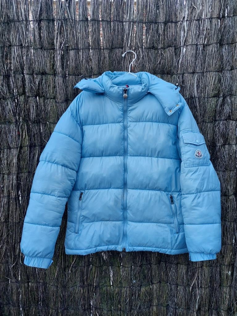 Donsjas heren Moncler, Moncler, Blauw, Overige maten, Ophalen of Verzenden
