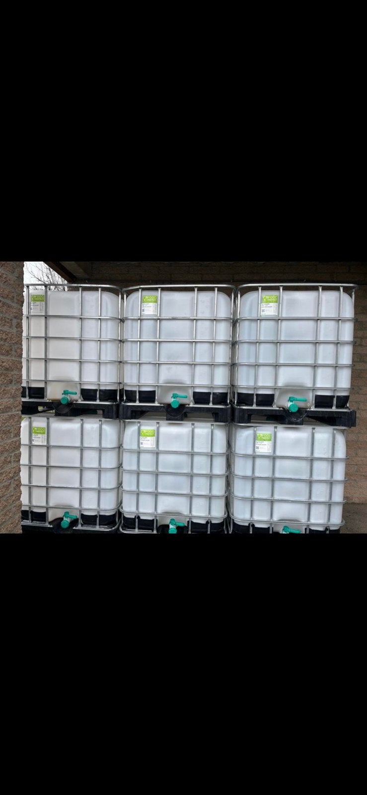 Cuves IBC 1000 L ALIMENTAIRES – Palette plastique, Jardin & Terrasse, Enlèvement, Comme neuf, Métal