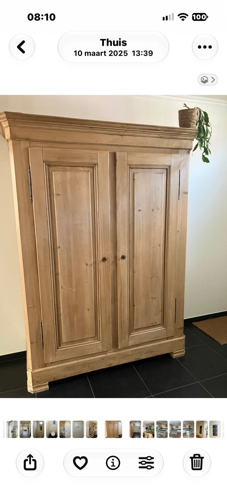 Prachtige grenen kast, Enlèvement, Comme neuf
