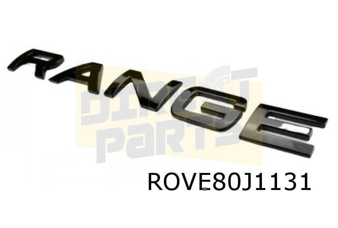 Emblemen tekst voor Range Rover Evoque ''Range" + "Rover'' v, Auto-onderdelen, Land Rover, -, Verzenden, -