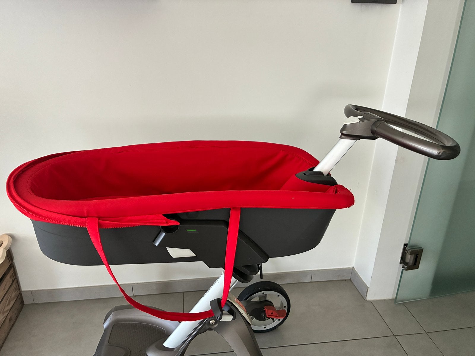 Stokke Xplory, Kinderen en Baby's, Kinderwagens en Combinaties, Ophalen, Gebruikt, Kinderwagen, Verstelbare duwstang