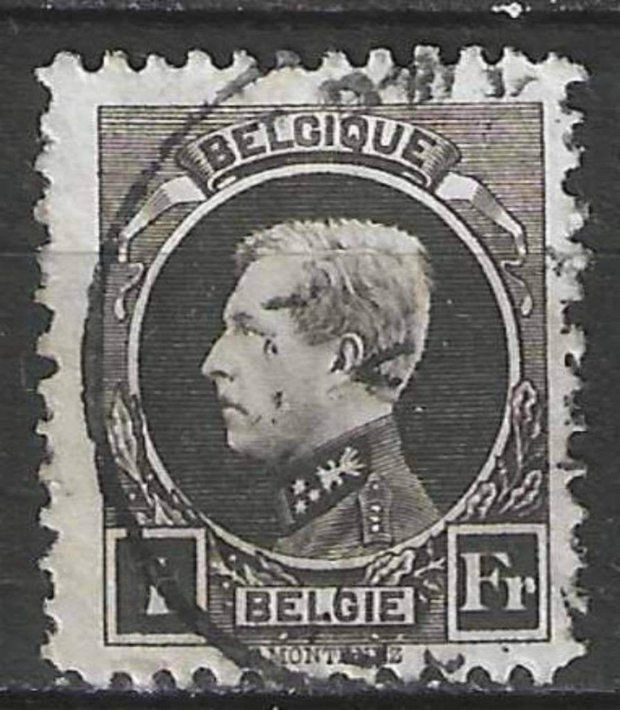 Belgique 1921/1927 - Yvert/OBP 214 - Roi Albert Ier (ST), Envoi, Affranchi, Oblitéré, Maison royale