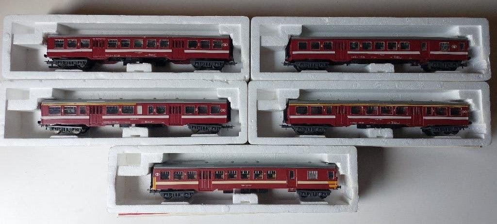 SNCB/NMBS JOCADIS DOOR LIMA 4 VOIT+PILOT M2 BORDEAUX*HO*DC, Hobby en Vrije tijd, Modeltreinen | H0, Gelijkstroom, Verzenden, Analoog