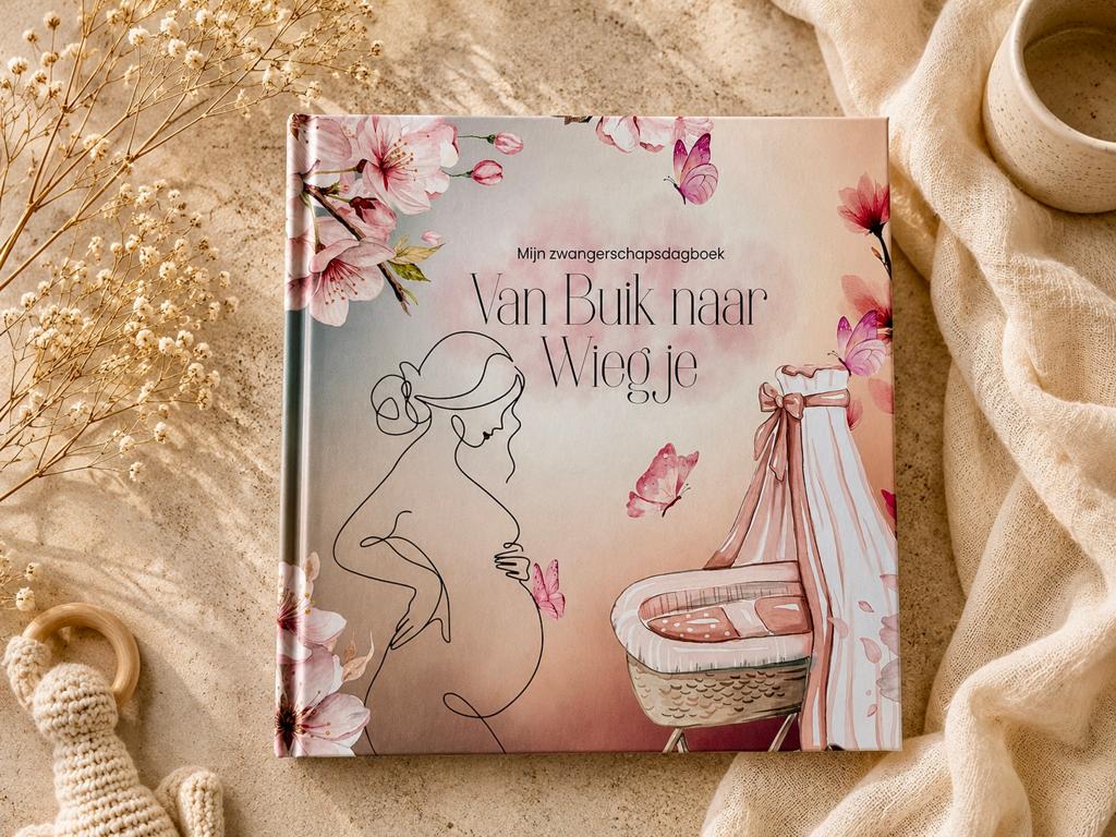 Luxe zwangerschapsdagboek – perfect als cadeau, Verzenden
