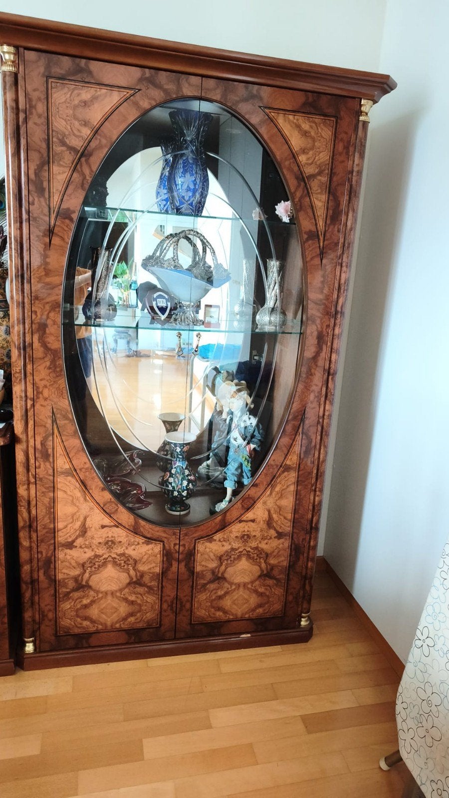 kast met glas, Antiek en Kunst, Ophalen