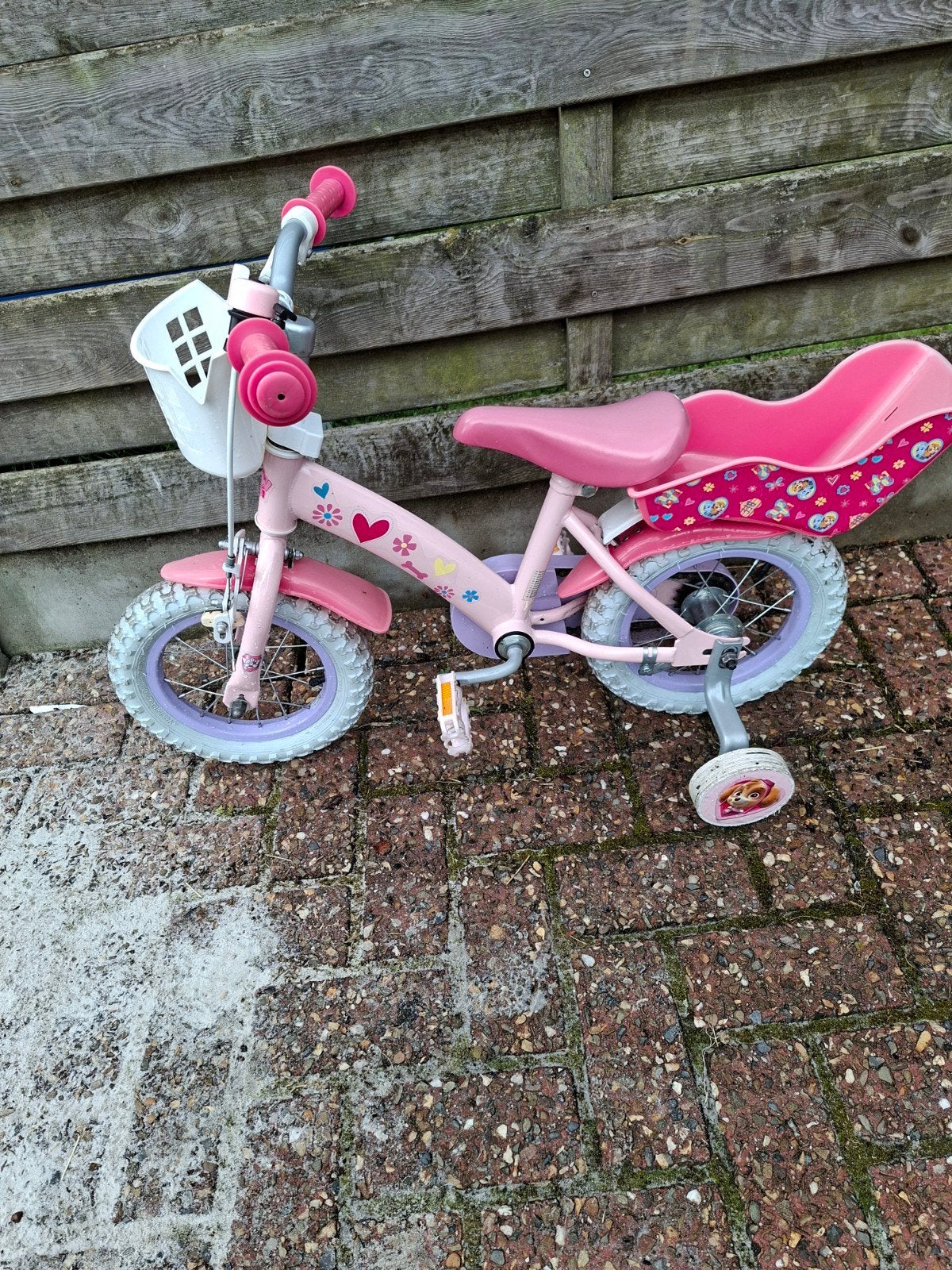 Kinderfiets paw patrol, Fietsen en Brommers, Ophalen, Zijwieltjes